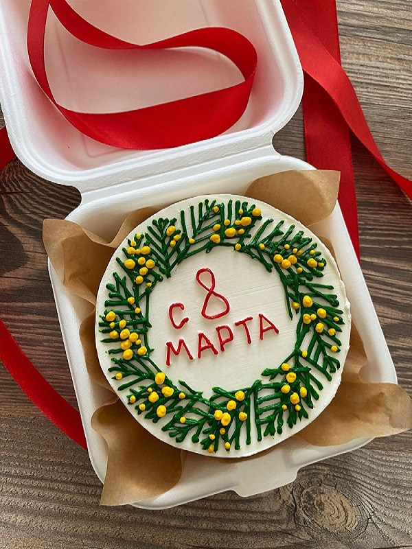 Бенто суши-торт "8 марта"